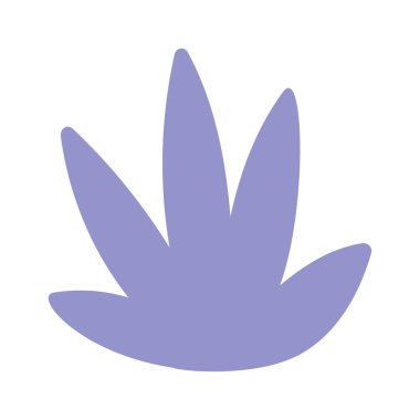 Deniz yosunları flora boho sualtı bitki tasarım elementi