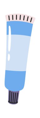 Diş macunu tüpü çizgi film seyahat tedarik tasarım elementi