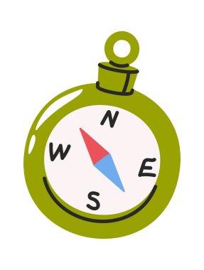 Klasik pusula çizgi film navigasyonel seyahat aksesuar tasarımı