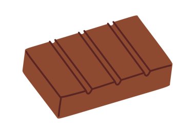 Koyu çikolata çizgi film tatlı elementi.