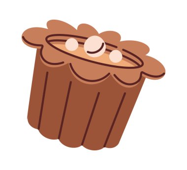 Çikolata şekerli abur cubur çizgi film lezzetli tatlı