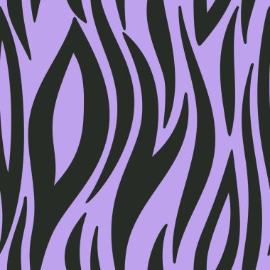 Moda çizgili hayvan desensiz desen tasarımı