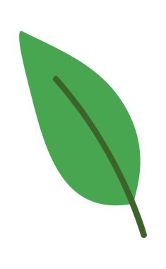 Yeşil yaprak sembolik doğal logoti eko tarzı