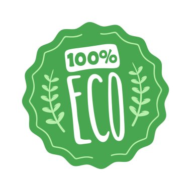 Yüzde yüz doğal rozet çizgi film ürün pul tasarımı