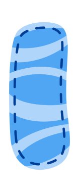 Harf I yama yazı tipi kumaş alfabesi