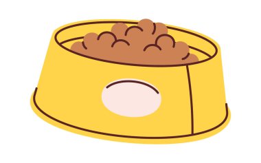 Dolu yemek kasesi, el yapımı hayvan aksesuarı.