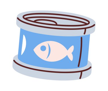 Ev hayvanı için konserve balık yemi