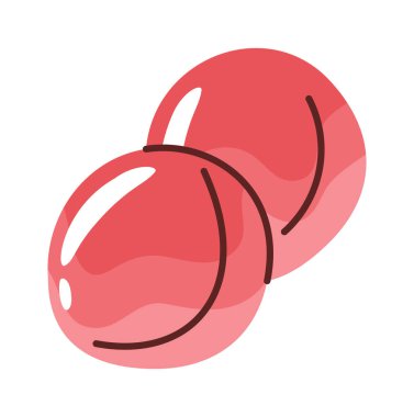 Tatlı karpuz topları yaz atıştırmalığı tasarım elementi