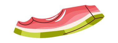 Karpuz kabuğu yemiş, tatlı yiyecek tasarımı elementi.