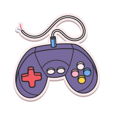 Gamepad konsolu geçmişe dönük çıkartma oyunu donanım tasarımı