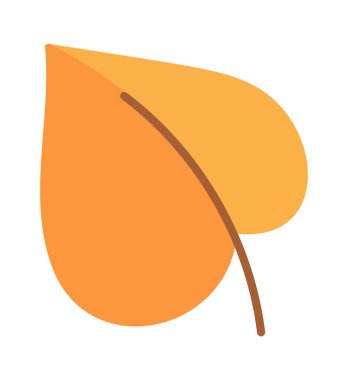 Huş yaprağı sonbahar yaprakları uçan tasarım elementi