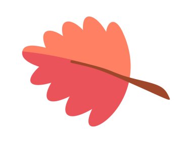 Kırmızı meşe yaprağı Şükran Günü tasarım elementi