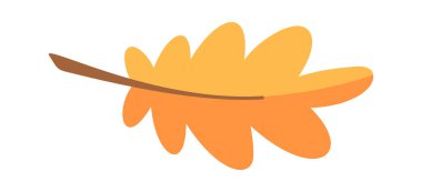 Sarı sonbahar meşe yaprağı mevsimlik dekorasyonu