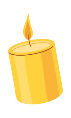 Mum yakan el çizilmiş şükran günü tasarımı ögesi