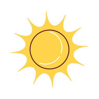 Sarı yaz güneşi parlayan el yapımı element