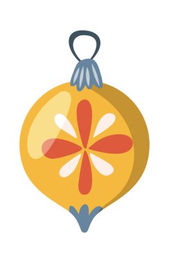 Noel mücevherli kış tatili süsü tasarımı öğesi