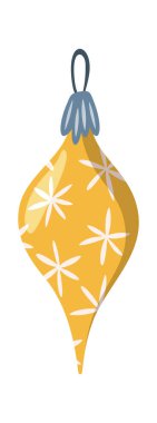 Sarı kış tasarımı Noel süsü asma süsü