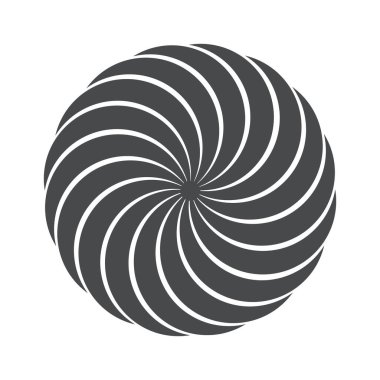Dinamik spiral yüzyılın ortalarında yuvarlak geometrik şekil
