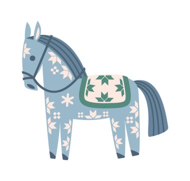 Kar taneli tatil resimleri olan şirin bir Noel atı.