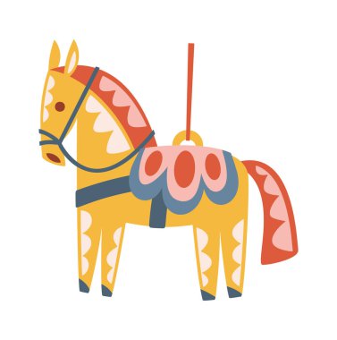 Etnik baskı dizaynlı Noel atlısı