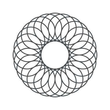 Yüzyılın ortalarında yuvarlak donut şekilli bahar çerçeve