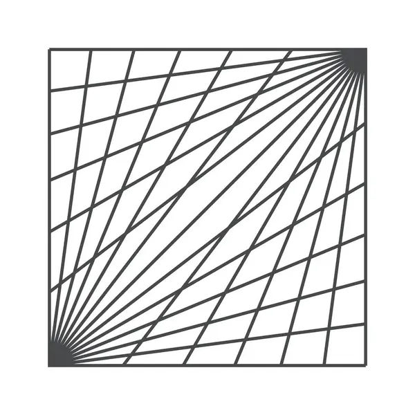 Yüzyılın ortası geometrisi kare çapraz çizgisi