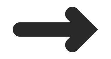 Klasik düz ok yön işaretleyici tasarımı