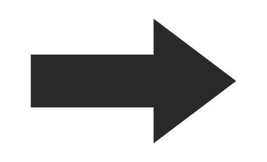 Asgari yön ok işareti siyah işaretçi tasarımı