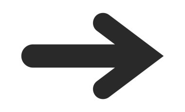 Basit düz ok şekli klasik tasarım