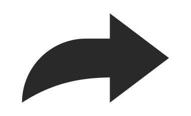 Klasik tıklama oku siyah simge grafik ögesi