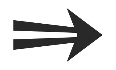 Arrow navigasyon işareti yaratıcı tasarım siyah element