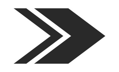 Sağ ok imleç dinamik desen siyah işaretleyici