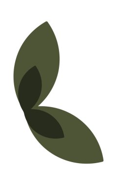 Yeşil yapraklar bitkisel Noel elementi mevsimlik dekorasyon