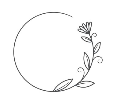 Çiçek süsleyen düğün çerçevesi tasarım sanatı