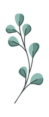 Asgari doğal yeşil ağaç dalı Noel tasarımı