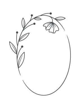 Güzel, gösterişli bir düğün şablonu yuvarlak