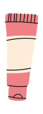 Kırmızı yağ, tüp elementi elle çizer