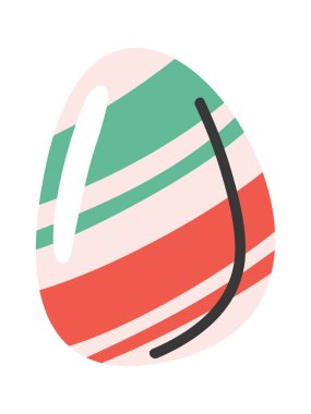 Renkli karamel şeker Noel tatlısı el çizimi