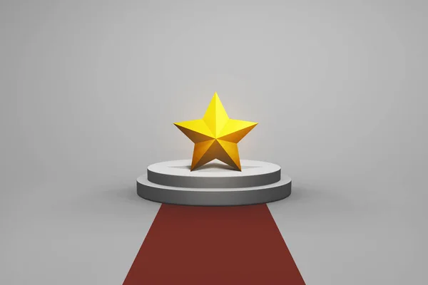 Golden Star Conceito Ilustração — Fotografia de Stock