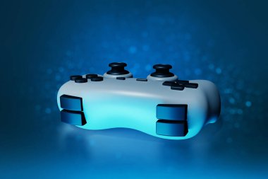 3d illüstrasyonda oyun denetleyici