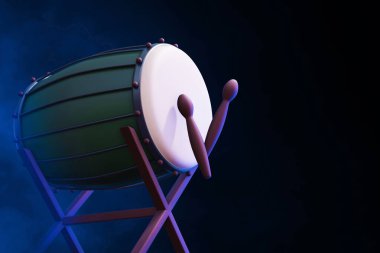 Bedug drum on 3d illustration