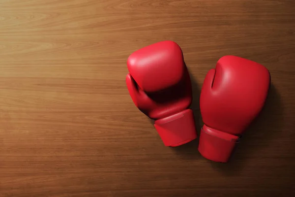 顶级拳击手套3D插图 — 图库照片