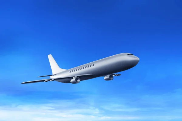 Flygplan Som Flyger Illustration — Stockfoto