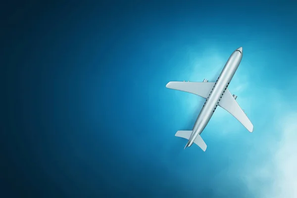 Ovanifrån Flygplan Illustration — Stockfoto