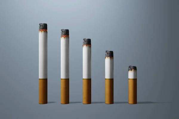 3D图解收集的一套香烟 — 图库照片