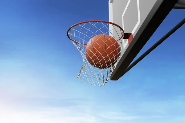 Basketballball Auf Illustration — Stockfoto