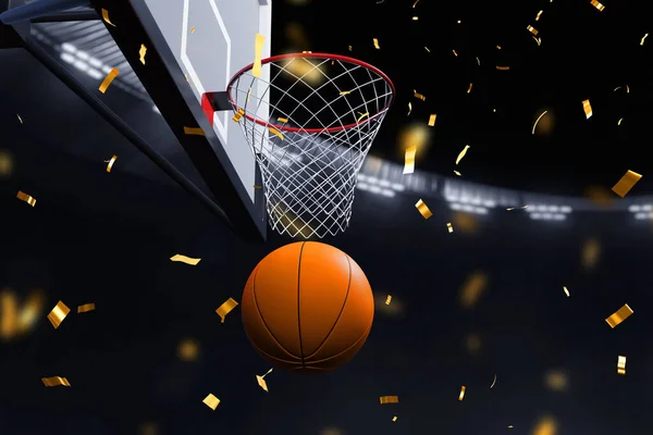 Illüstrasyon Üzerine Basketbol Potası — Stok fotoğraf