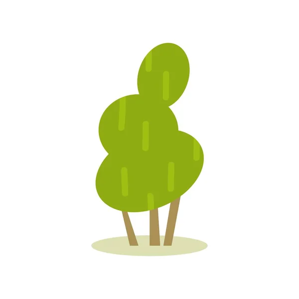 Густий Високий Листя Зелений Садовий Кущ Векторні Ілюстрації — стоковий вектор