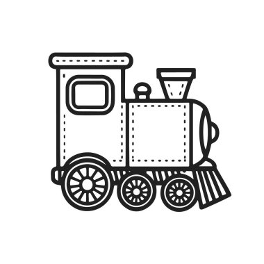 Siyah beyaz renkli bir tren.