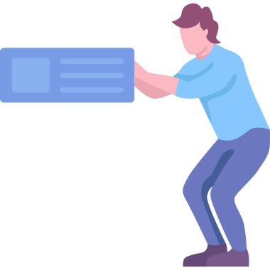 Prototip geliştirme simgesini uygula. Vektör adam web tasarımcısı uygulama şablonu oluşturuyor